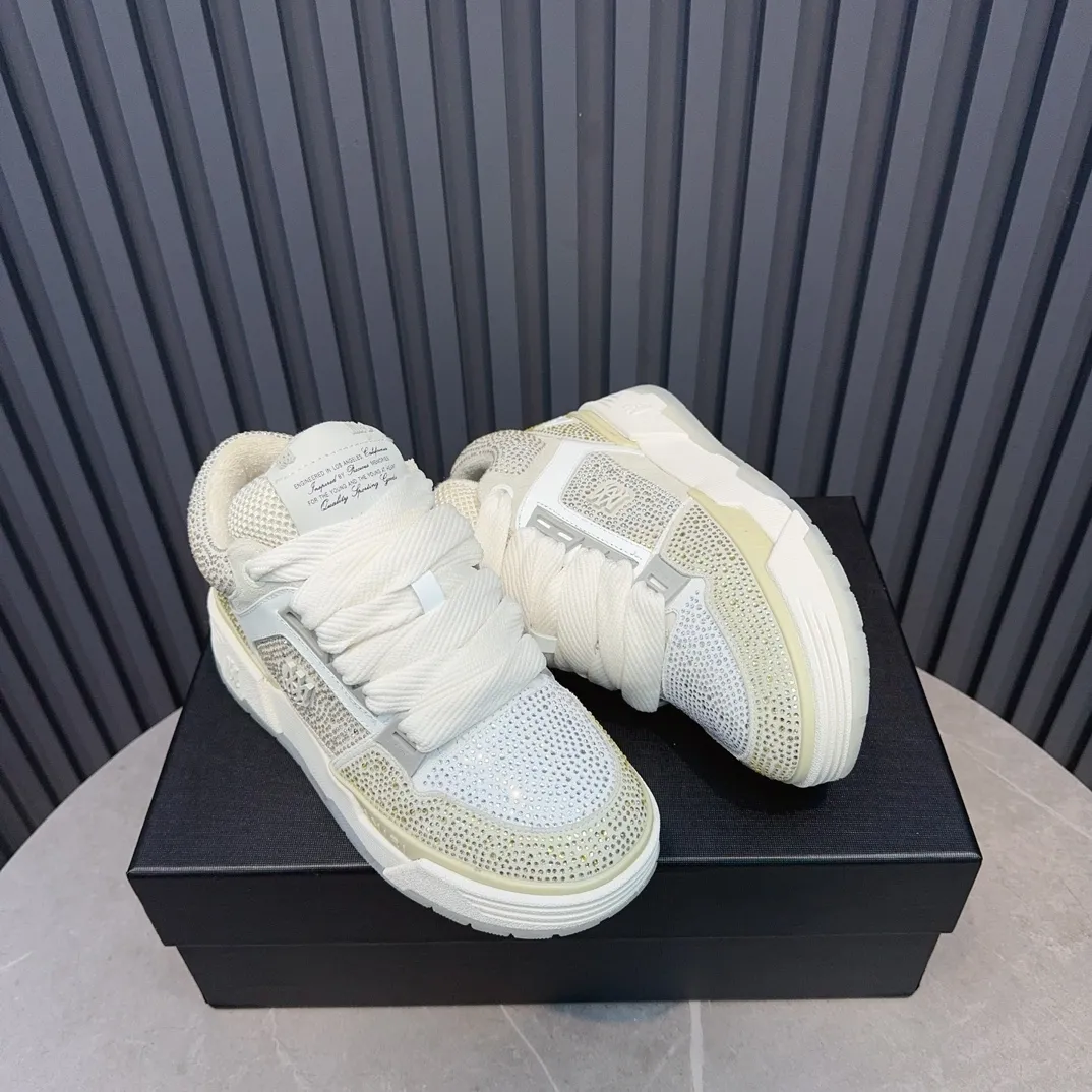 Men's shoes 💰760💰 AMIRI AMIRI fashion brand hot sale 🔥 Available all year round, couples 💑 Official website synchronization Imported fabrics 1⃣️ vs 1⃣️ replica, original factory special original sole, 35-45 (45. non-refundable)